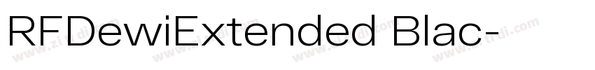 RFDewiExtended Blac字体转换